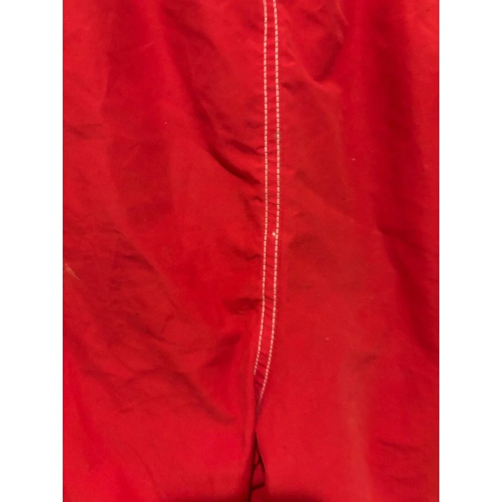 Lifeguard Swim Trunks Red White Men's Size Medium‎ Bathing Suit Summer